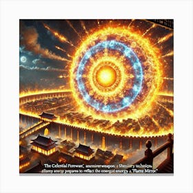 Celestial Firewall Canvas Print