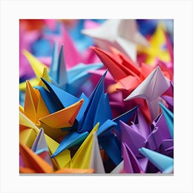 Origami Cranes Canvas Print