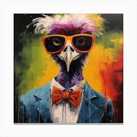 Eagle In Sunglasses Canvas Print