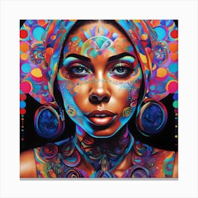 Psychedelic Woman Canvas Print