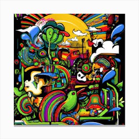 Psychedelic Art Canvas Print