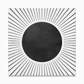 Geometric sun rays 1 Canvas Print
