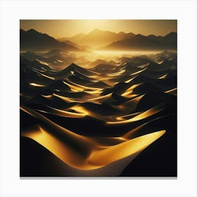 Sunset In The Desert 28 Canvas Print