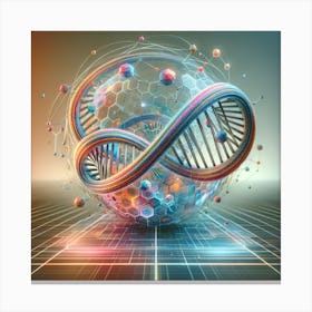 DNA Double Helix - 2 Canvas Print