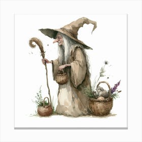The Old Witch Canvas Print