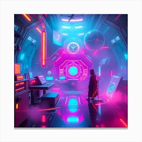 Futuristic Art Canvas Print