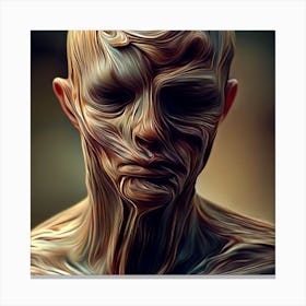 Face Of A Man Canvas Print