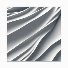 Abstract White Fabric Canvas Print