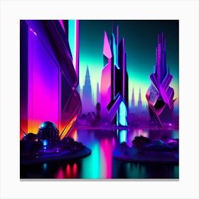 Futuristic City Canvas Print