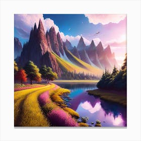 Landscape Painting 95 Canvas Print