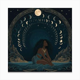 Moon Phase Canvas Print