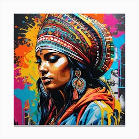 Indian Woman 7 Canvas Print