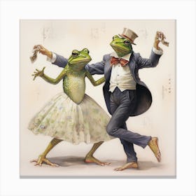 Frog Dance Canvas Print