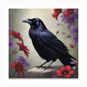 Raven 3 Canvas Print