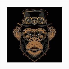 Steampunk Monkey 25 Canvas Print