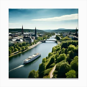 Architecture Tour Tourism River Capital Boat Skyline Scenic Vacancy Green Popular Road Wa (4) Canvas Print