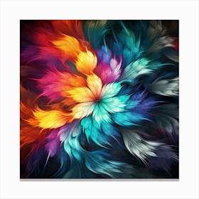 Abstract Flower Canvas Print