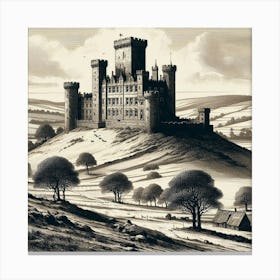 Castle Colouring Canvas Print