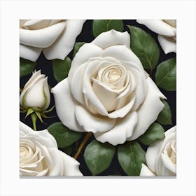 White Roses 2 Canvas Print