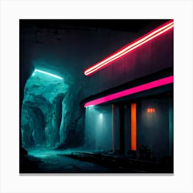 Neon cave 1 Canvas Print