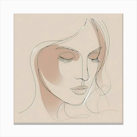 Portrait Of A Woman 10 Canvas Print