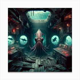 Haunted wreck Canvas Print