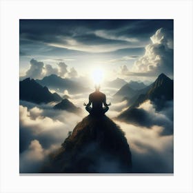 Meditation Stock Videos & Royalty-Free Footage Canvas Print