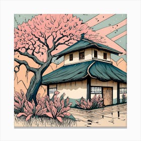 Japanese House 4 Canvas Print