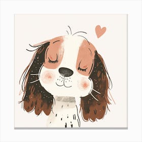 Dog Illustration Canvas Print