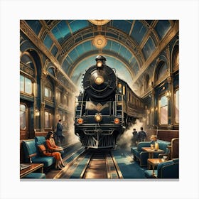 Train Station Canvas Print