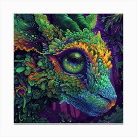 Dragon In The Forest Canvas Print