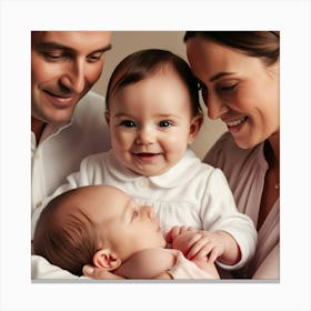 Baby S With Family (1) Canvas Print