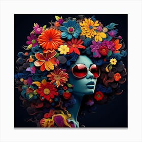 Maraclemente 3d 3d Black Hippie Woman Cartoonish Vibrant Colors 6bfbe64b A07c 4829 9df0 0423d59b8fc2 Canvas Print