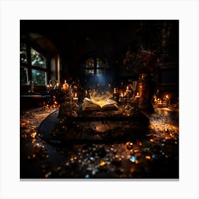 Book Of Magic Canvas Print