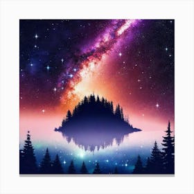 Galaxy Night Sky Canvas Print