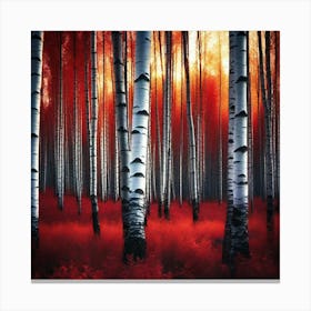 Birch Forest 4 Canvas Print