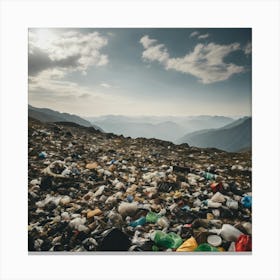 Garbage In The Mountains Canvas Print