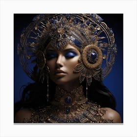 Lapis Lazuli Goddess 1 Canvas Print