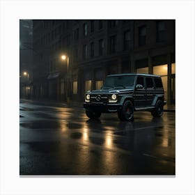 Mercedes-Benz G-Class At Night Canvas Print