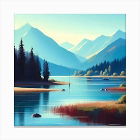 Landscape Painting 104 Canvas Print