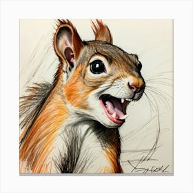 Red Squirrel 5 Canvas Print