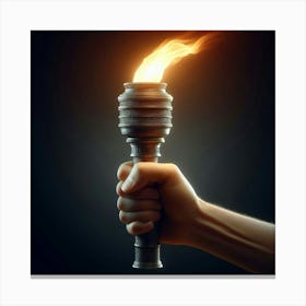 Torch Stock Videos & Royalty-Free Footage Canvas Print