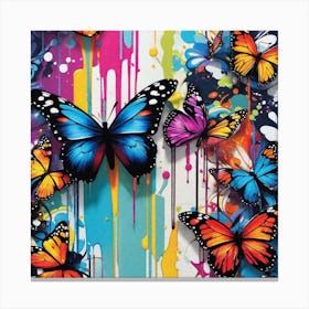 Colorful Butterflies 38 Canvas Print