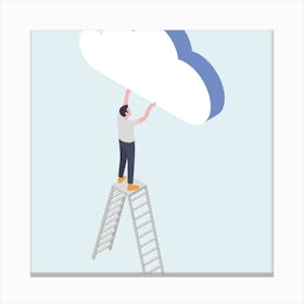 Cloud Computing Canvas Print