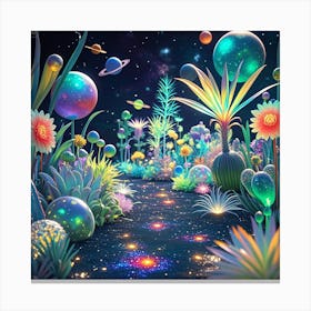 Psychedelic Garden Canvas Print