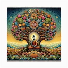 Buddha Tree 2 Canvas Print
