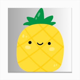 Kawaii Pineapple Canvas Print