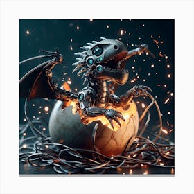 Robot Dragon 1 Canvas Print