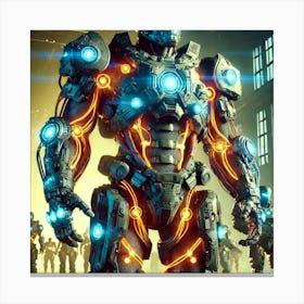 Thermal Exoskeleton Converted Canvas Print