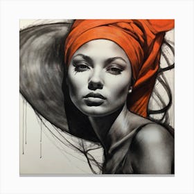 Woman In A Turban Canvas Print